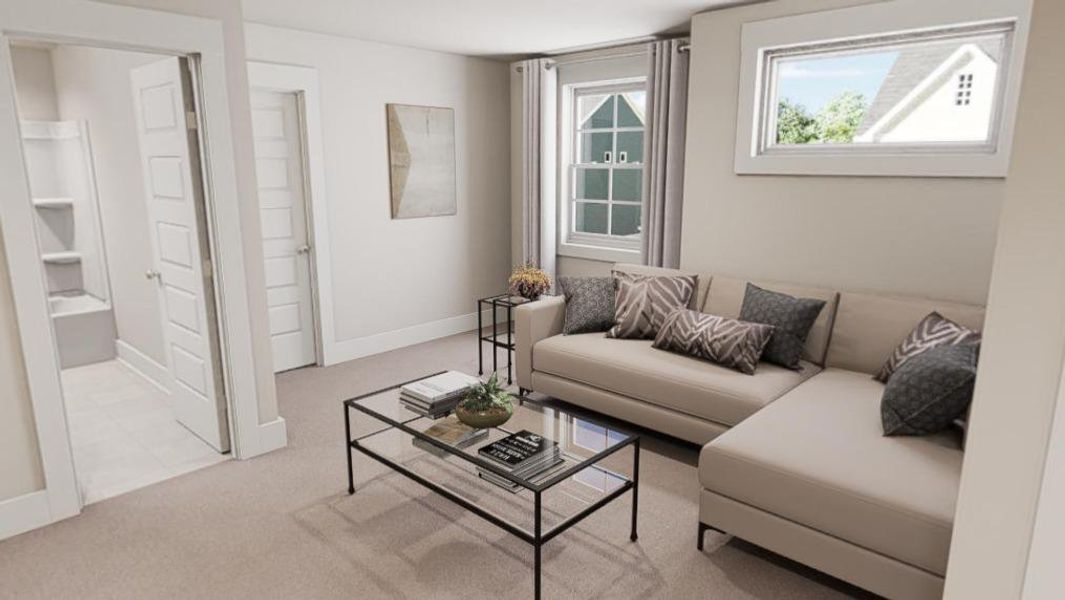 Furnished interior view inside a new home in McConnell Ridge, McLeansville (Image 10).