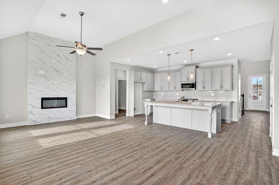 Furnished interior view inside a new home in , Homer (Image 8).