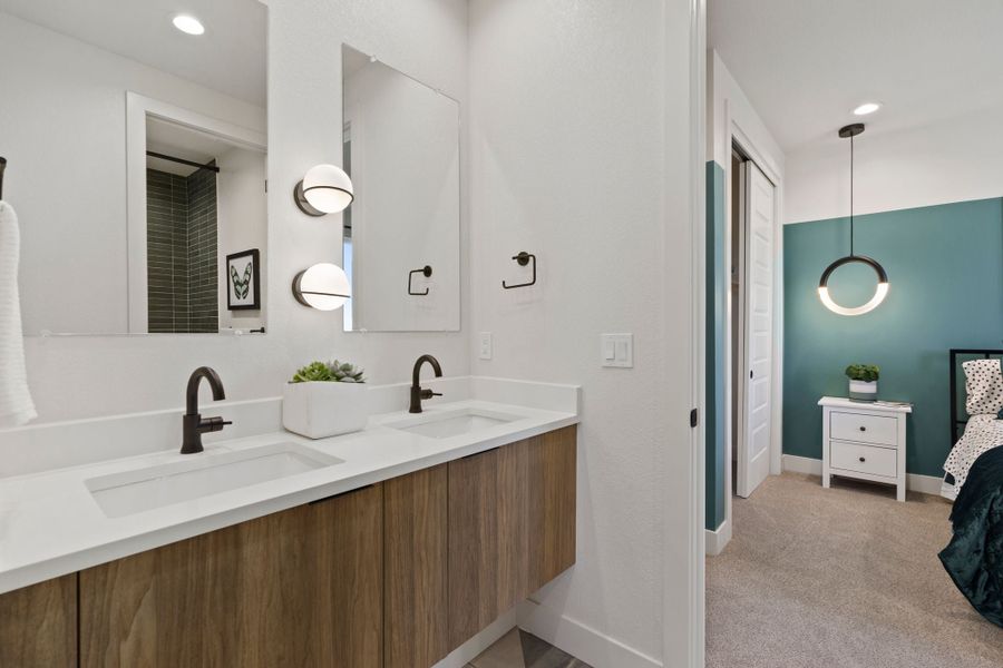 Representative furnished interior of a home built from the 4 by Trumark Homes in RainDance, Windsor (Image 35).