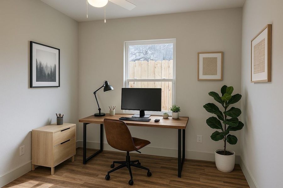 Bedroom 3/ Office (virtually staged) Bedroom 3/ Office (virtually staged)