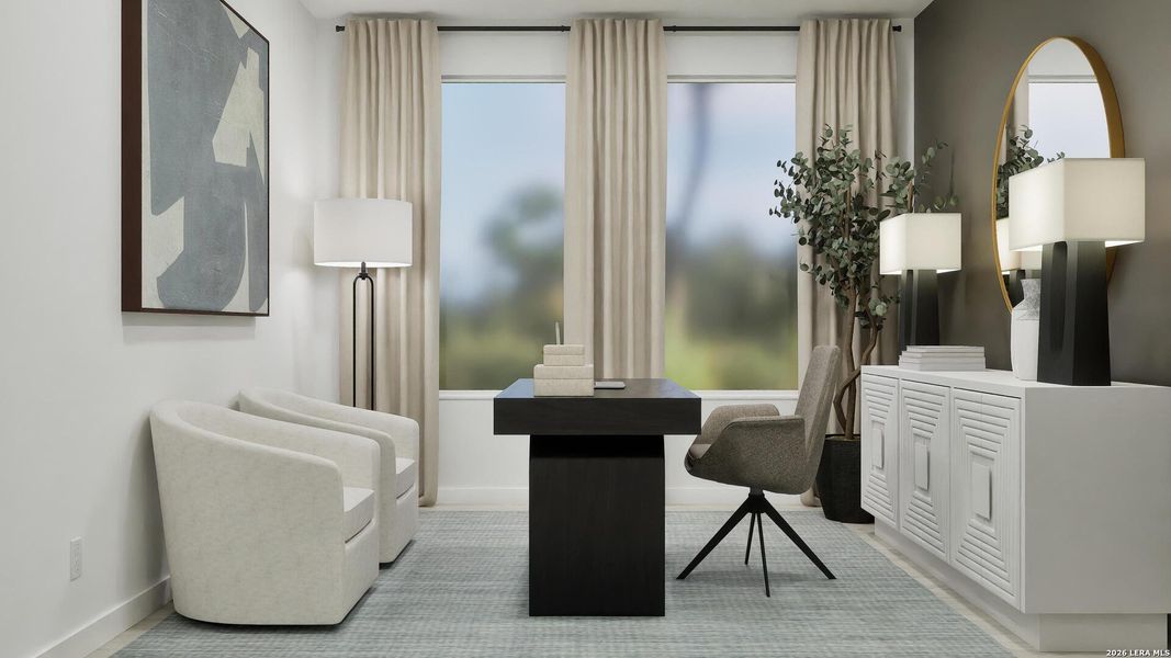 Furnished interior view inside a new home in Voss Farms, New Braunfels (Image 26).