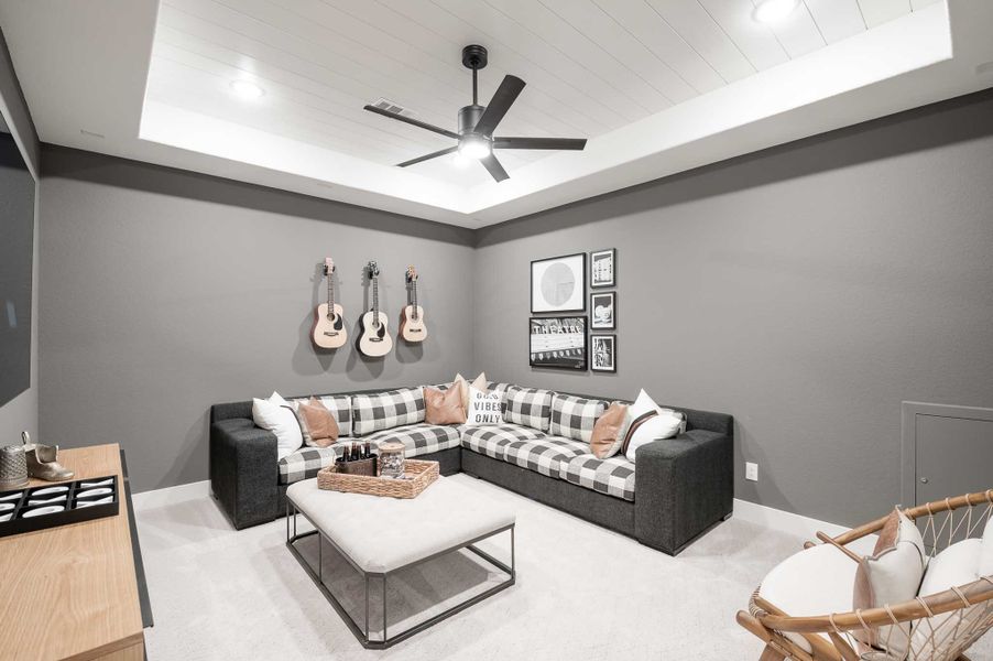 Representative furnished interior of a home built from the Milan by Tri Pointe Homes in Dunham Pointe, Cypress (Image 85).