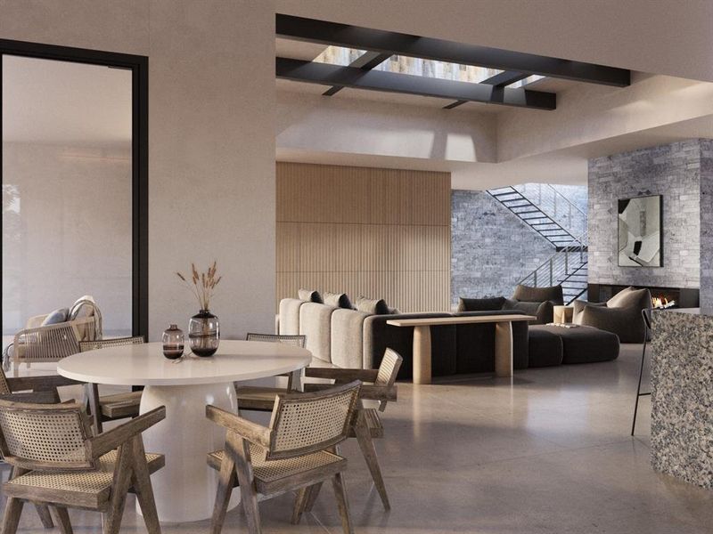 Furnished interior view inside a new home in , Southlake (Image 3).