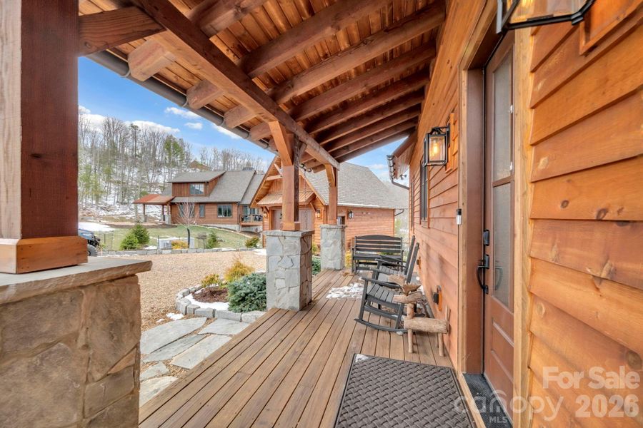 Exterior details and patio area of a home in , Banner Elk (Image 20).