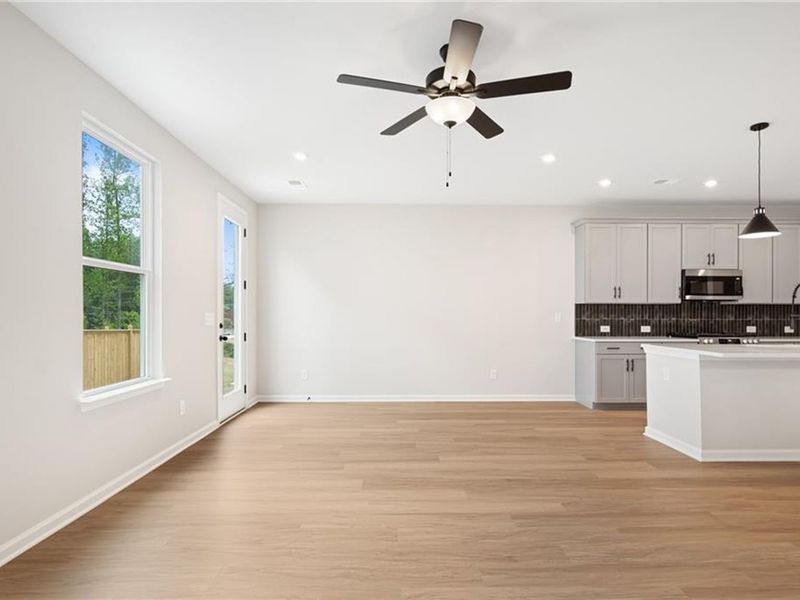 Spacious, unfurnished interior of a new home in The Village at Shallowford, Kennesaw (Image 19).