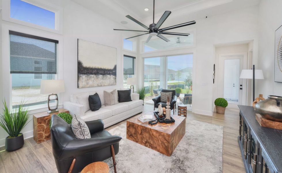 Furnished interior view inside a new home in Persimmon Park, Wesley Chapel (Image 17). Furnished interior view inside a new home in Persimmon Park, Wesley Chapel (Image 17).