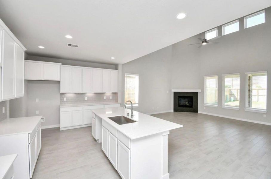 Furnished interior view inside a new home in Telge Ranch, Cypress (Image 6).