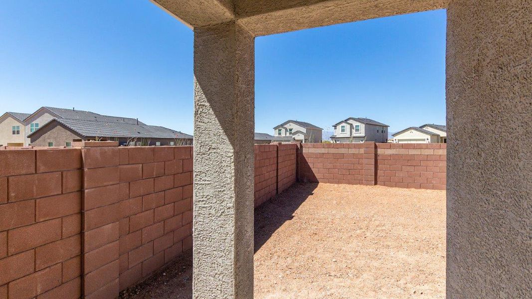 Exterior details and patio area of a home in Blackhawk, Tucson (Image 2).