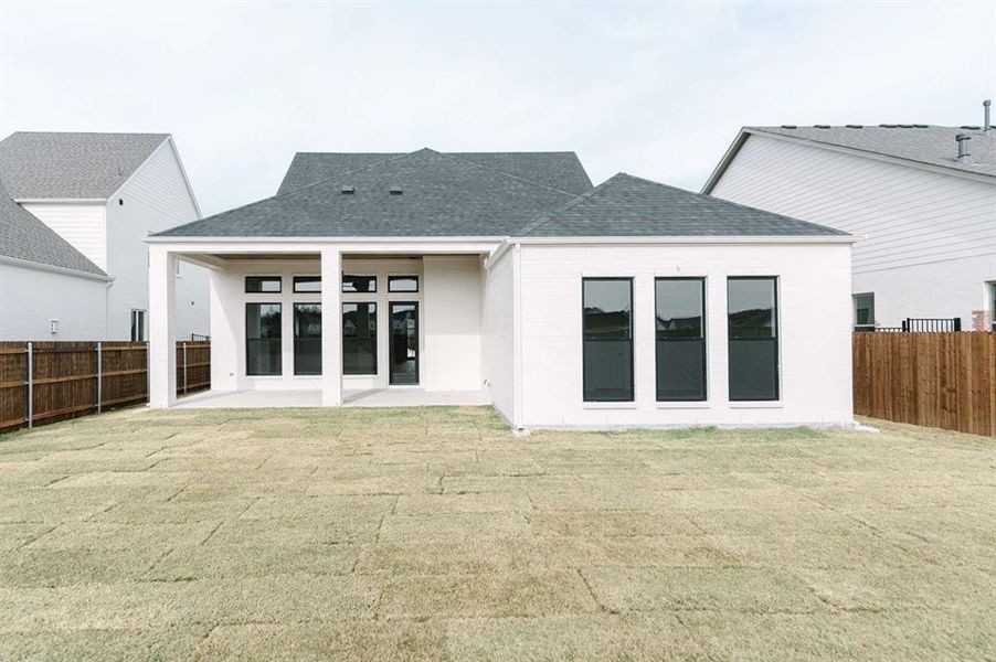 Exterior details and patio area of a home in , Aledo (Image 4). Exterior details and patio area of a home in , Aledo (Image 4).