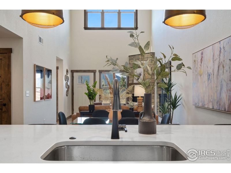 High ceilings and plenty of windows