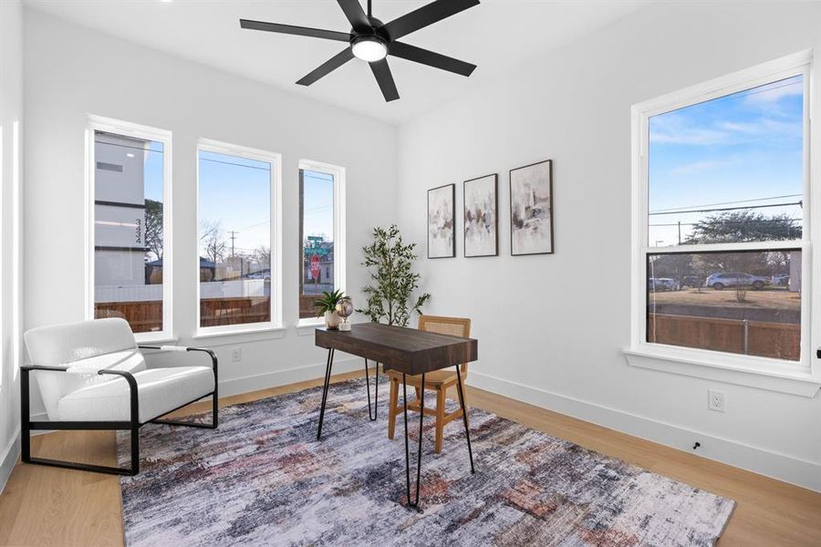 Furnished interior view inside a new home in , Dallas (Image 19).