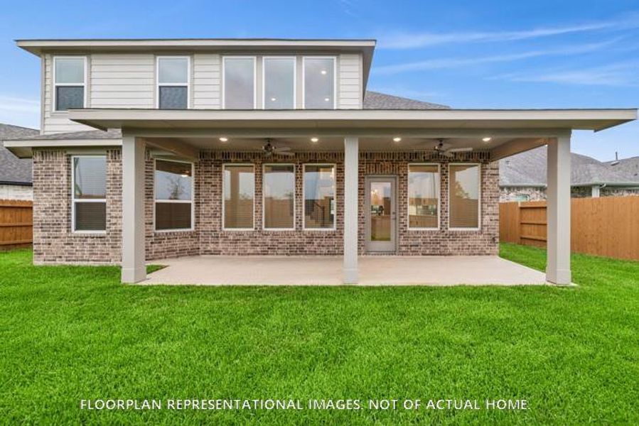 Exterior details and patio area of a home in Hallimore Ranch, Rosenberg (Image 3).