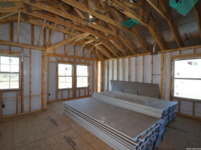 In-progress construction of a new home in Cinco Lakes, San Antonio, TX (Image 29). In-progress construction of a new home in Cinco Lakes, San Antonio, TX (Image 29).