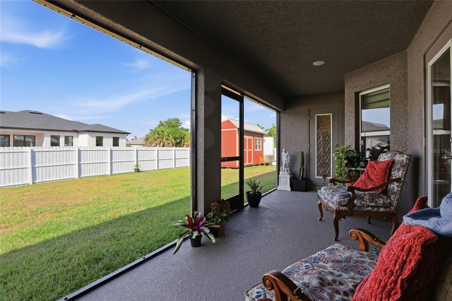 Exterior details and patio area of a home in South Gulf Cove, Port Charlotte (Image 4).