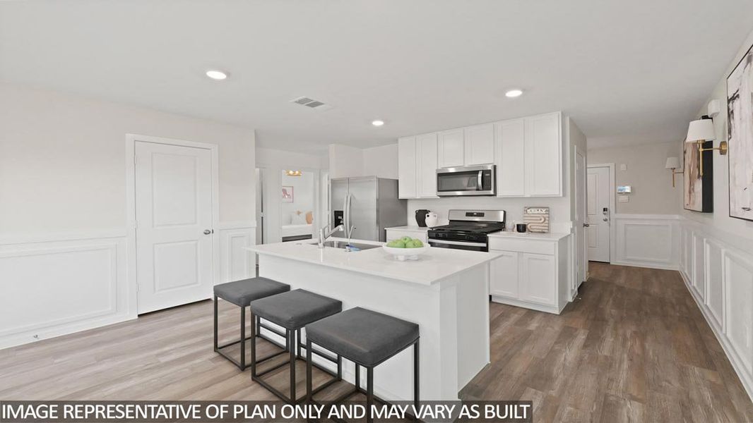Furnished interior view inside a new home in Porters Mill, New Caney (Image 3).