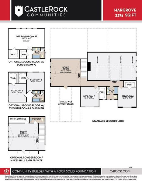 2D floor plan layout of this home in Belvoir, Fairview, TN (Image 3).