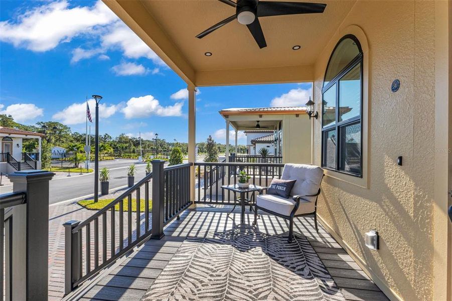 Exterior details and patio area of a home in , North Port (Image 27).