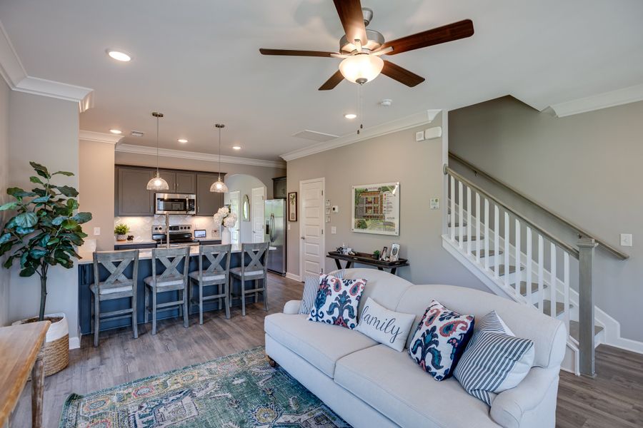 Representative furnished interior of a home built from the Annapolis by Parkside Builders in Oxford Station, Gallatin (Image 10).