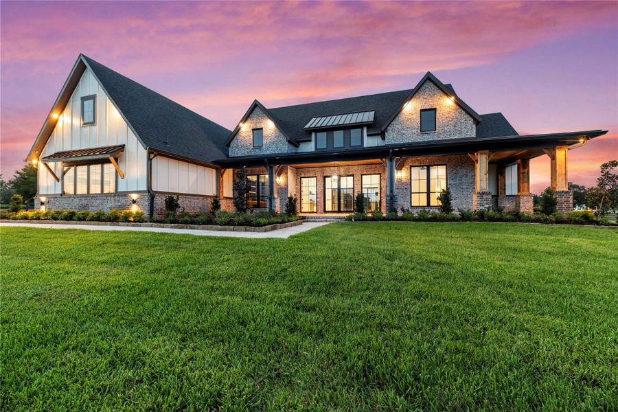 Front exterior of a new home in , Montgomery, TX, highlighting curb appeal (Image 1). Front exterior of a new home in , Montgomery, TX, highlighting curb appeal (Image 1).