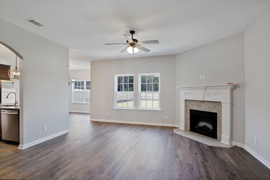 Representative unfurnished interior of a home built from the The Ryon by RTS Homes in Grand Reserve, Hinesville (Image 13).