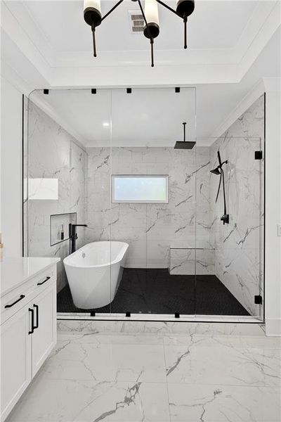 Furnished interior view inside a new home in , Marietta (Image 65).