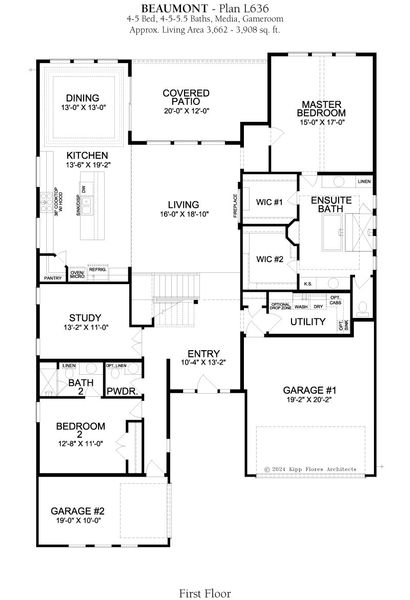 2D floor plan layout for the Beaumont by Landon Homes in Lexington Frisco, Frisco, TX (Image 3). 2D floor plan layout for the Beaumont by Landon Homes in Lexington Frisco, Frisco, TX (Image 3).