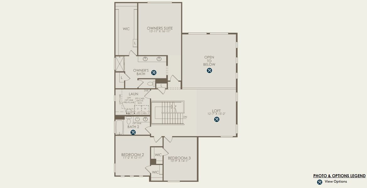 2D floor plan layout of this home in Upper Canyon, Phoenix, AZ (Image 5).