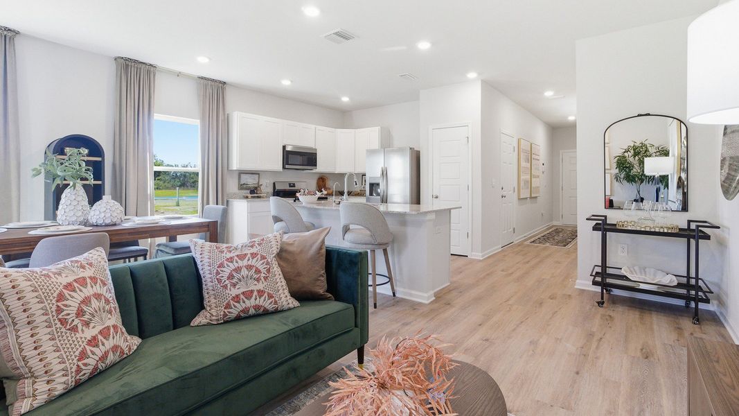 Representative furnished interior of a home built from the The Palm A by D.R. Horton in Misting Springs, Crawfordville (Image 5). Representative furnished interior of a home built from the The Palm A by D.R. Horton in Misting Springs, Crawfordville (Image 5).
