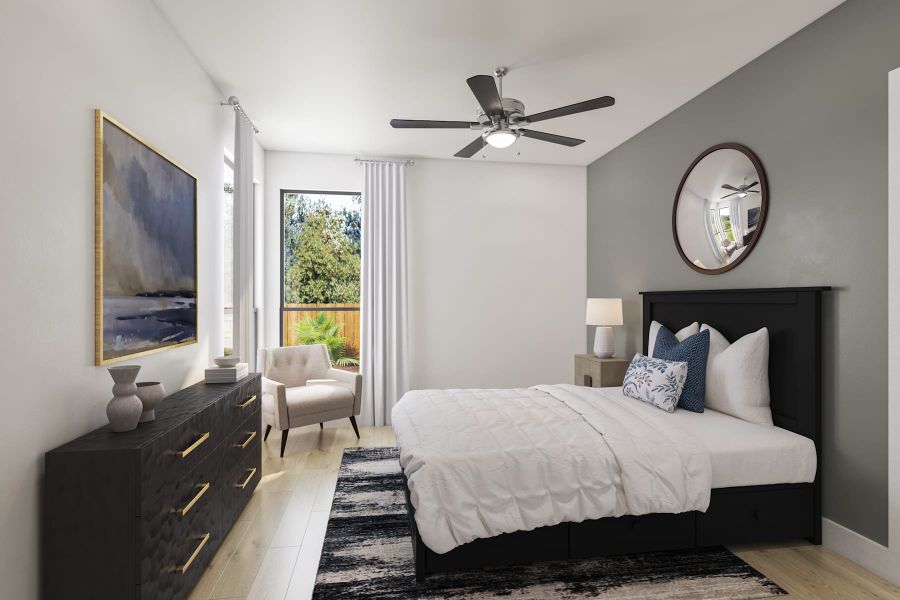Representative furnished interior of a home built from the Salerno by Tri Pointe Homes in Woodson’s Reserve, Spring (Image 19).