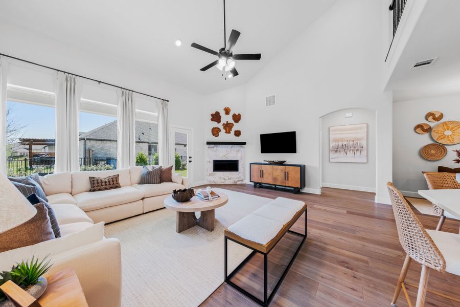 Furnished interior view inside a new home in Valencia on the Lake, Little Elm (Image 9).
