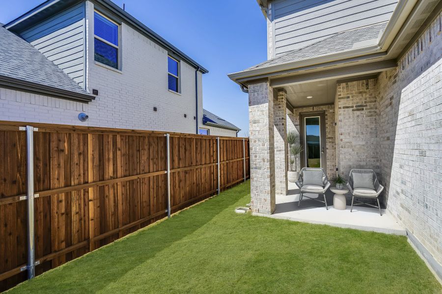 Representative exterior photo of a completed home built from the Carmichael by Taylor Morrison in Cross Creek Meadows 40s, Celina, TX (Image 16). Representative exterior photo of a completed home built from the Carmichael by Taylor Morrison in Cross Creek Meadows 40s, Celina, TX (Image 16).