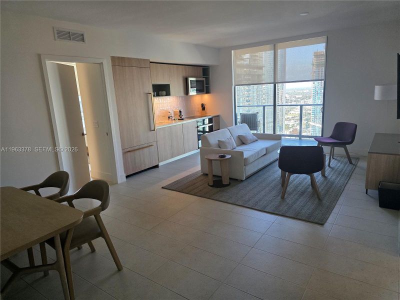 Furnished interior view inside a new home in , Miami (Image 8).