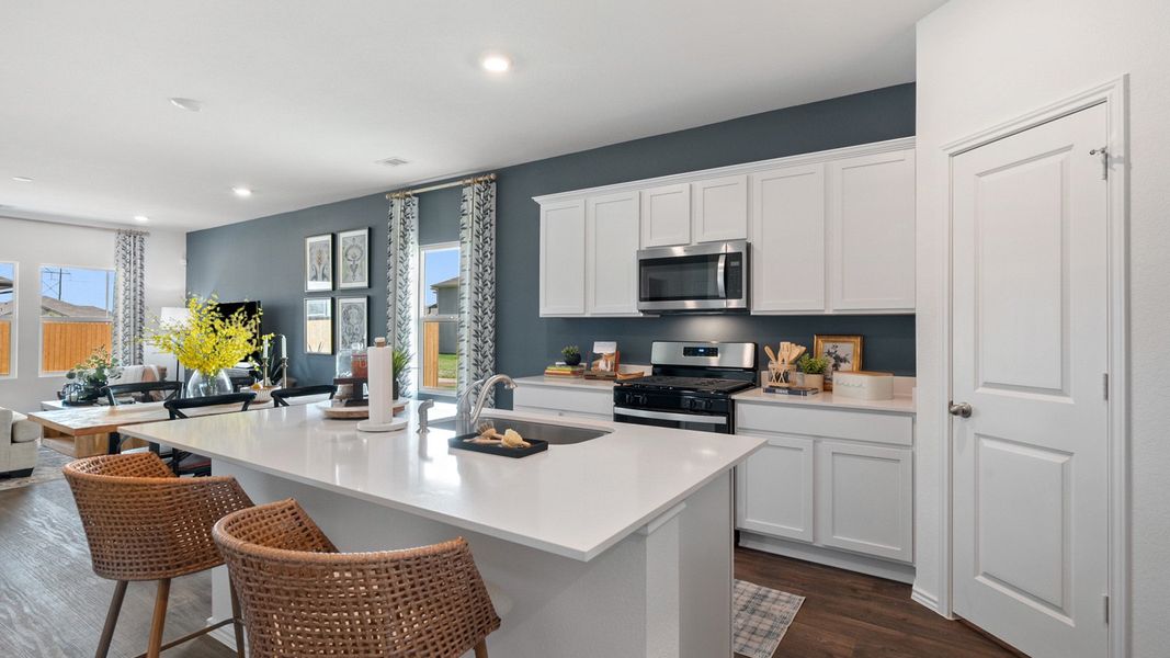 Representative furnished interior of a home built from the The Kendall by D.R. Horton in Talavera, Kyle (Image 9). Representative furnished interior of a home built from the The Kendall by D.R. Horton in Talavera, Kyle (Image 9).