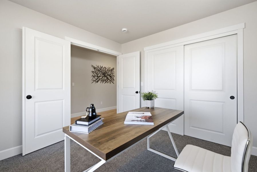 Furnished interior view inside a new home in Feather Ridge, Redmond (Image 18). Furnished interior view inside a new home in Feather Ridge, Redmond (Image 18).