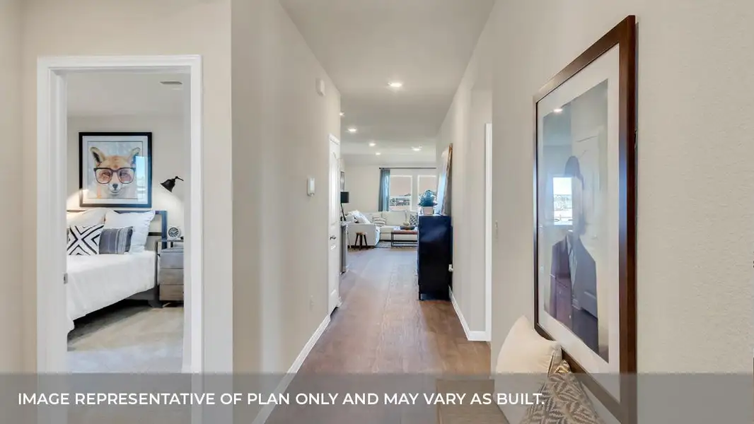 Furnished interior view inside a new home in Rosenbusch Ranch, Leander (Image 9).