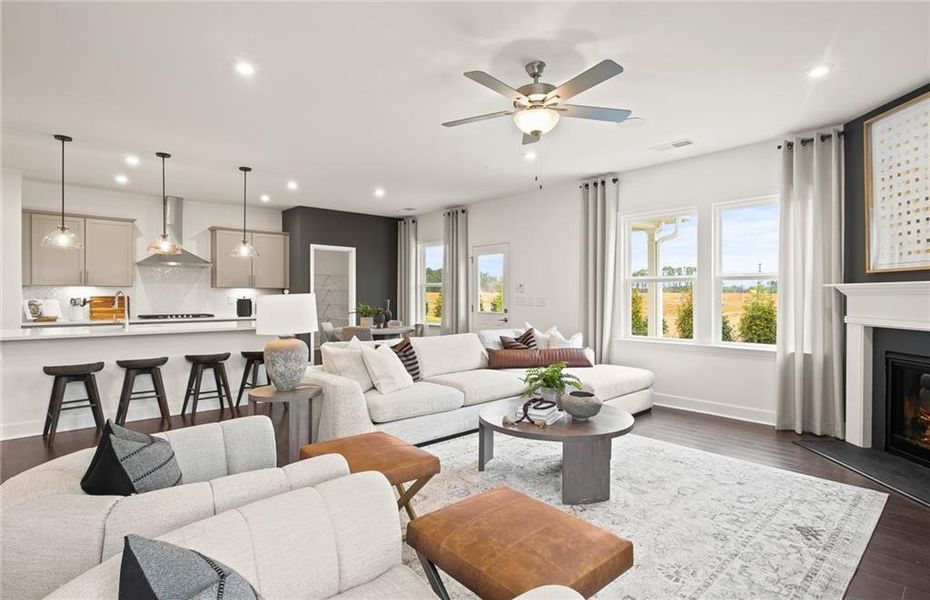 Furnished interior view inside a new home in Anderson Point Estates, McDonough (Image 5).