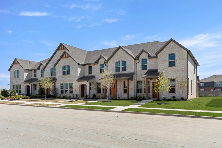 Front exterior of a new home in Sanger Circle, Sanger, TX, highlighting curb appeal (Image 2).