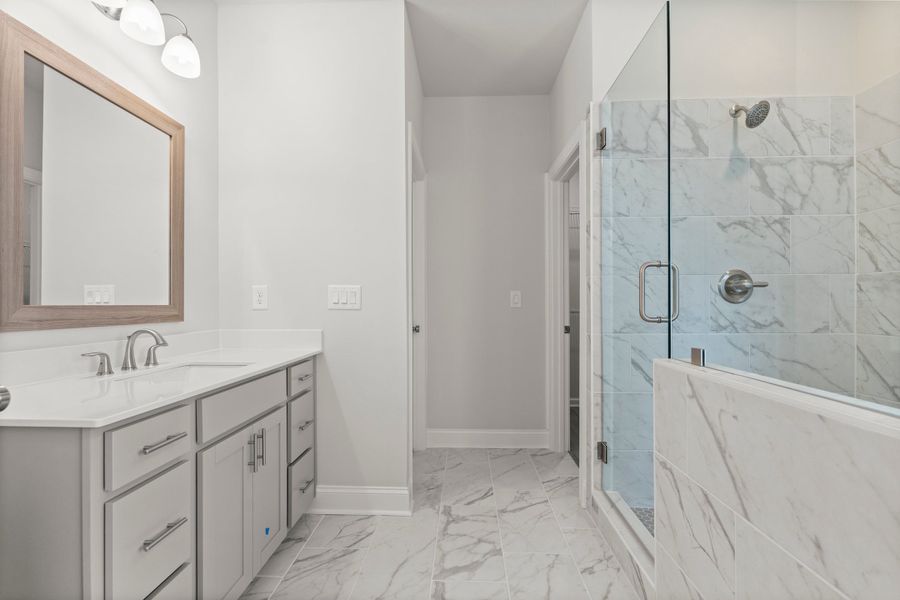 Representative furnished interior of a home built from the The Castleberry by The Providence Group in Palisades Single Family, Cumming (Image 55).