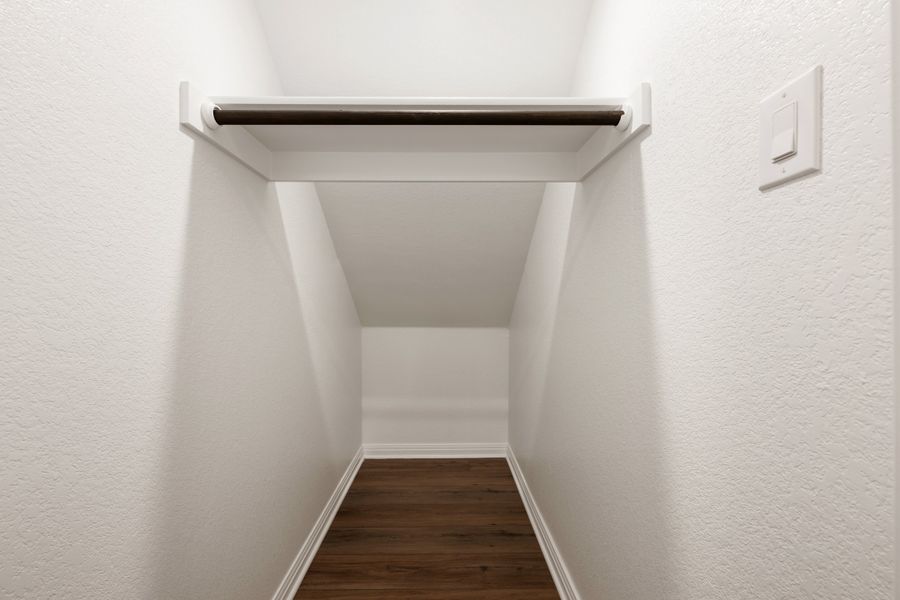 Representative unfurnished interior of a home built from the Robin by Ashton Woods in The Cottages at Lariat, Liberty Hill (Image 37). Representative unfurnished interior of a home built from the Robin by Ashton Woods in The Cottages at Lariat, Liberty Hill (Image 37).