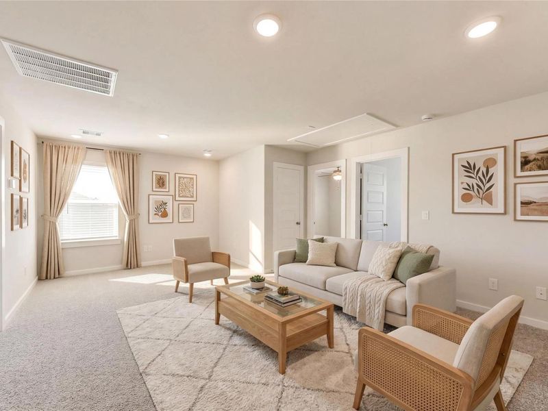 Furnished interior view inside a new home in Windmill Estates, Magnolia (Image 9).