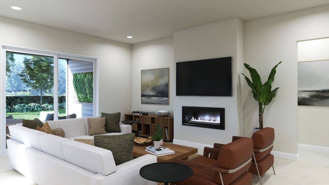 Representative furnished interior of a home built from the 2 by Trumark Homes in Festival at RainDance, Windsor (Image 14).