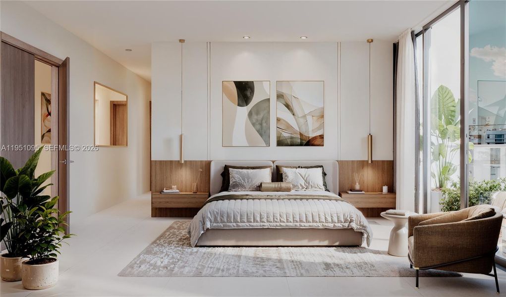 Furnished interior view inside a new home in , Bay Harbor Islands (Image 5).