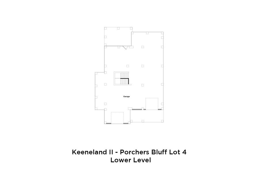 Homesite #4 Lower Level Keeneland II Plan