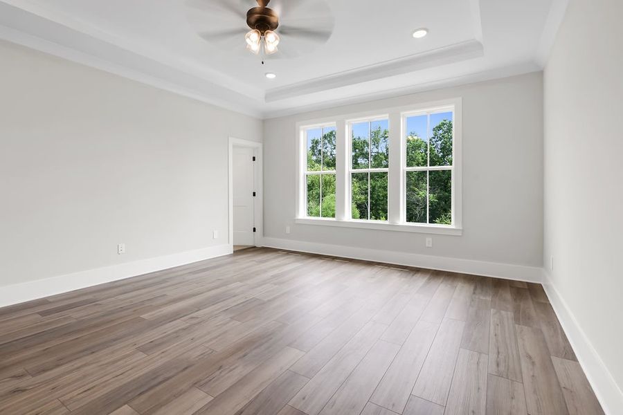 Spacious, unfurnished interior of a new home in Echo Park, Suwanee (Image 26). Spacious, unfurnished interior of a new home in Echo Park, Suwanee (Image 26).