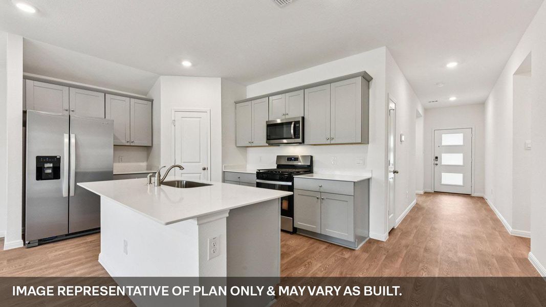 Furnished interior view inside a new home in Southgrove, Kyle (Image 7).