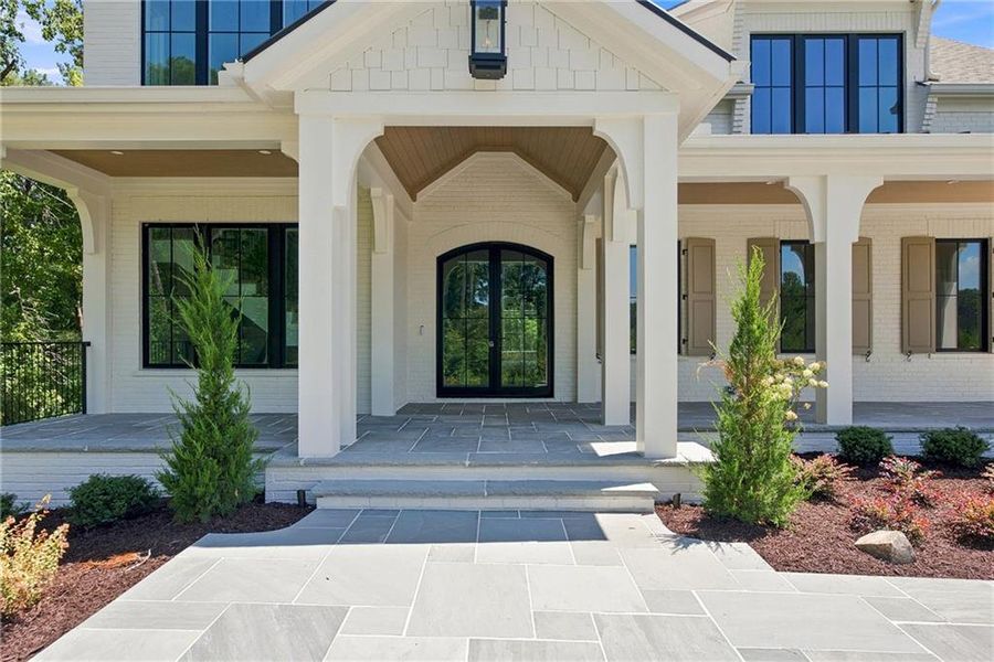 Exterior details and patio area of a home in , Milton (Image 41).