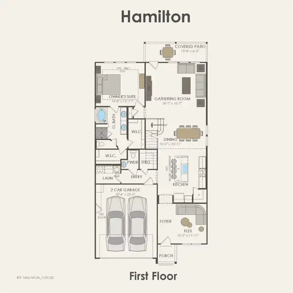 2D floor plan layout of this home in Pulte Homes at Two Step Farm, Montgomery, TX (Image 2). 2D floor plan layout of this home in Pulte Homes at Two Step Farm, Montgomery, TX (Image 2).