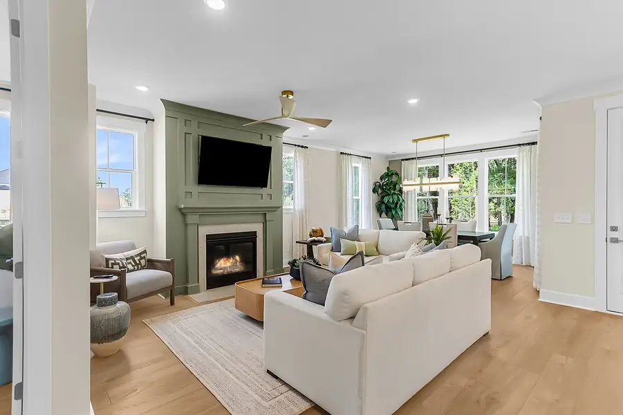 Representative furnished interior of a home built from the Dabney - Vanguard Collection by Mungo Homes in Sweetbrier, Durham (Image 6).