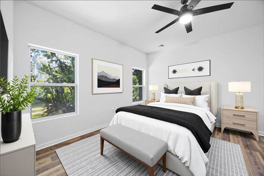 Furnished interior view inside a new home in , Atlanta (Image 10).