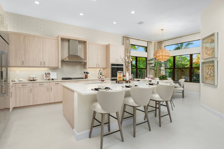 Representative furnished interior of a home built from the Julia by GL Homes in Valencia Del Mar (55+), Boynton Beach (Image 5).